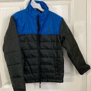 Reebok Blue and Black Puffer Jacket
